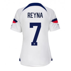 Förenta staterna Giovanni Reyna #7 Hemmatröja Dam VM 2022 Korta ärmar